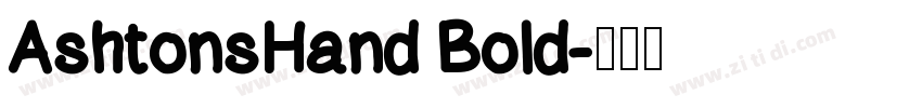 AshtonsHand Bold字体转换